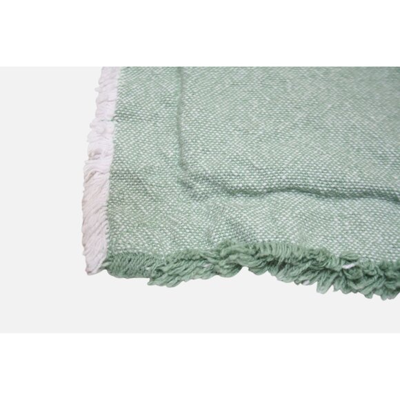 The Farmhouse Rachel Ashwell Set of 2 Green 20x20 Pillow Covers Shabby Cottage - Picture 4 of 7